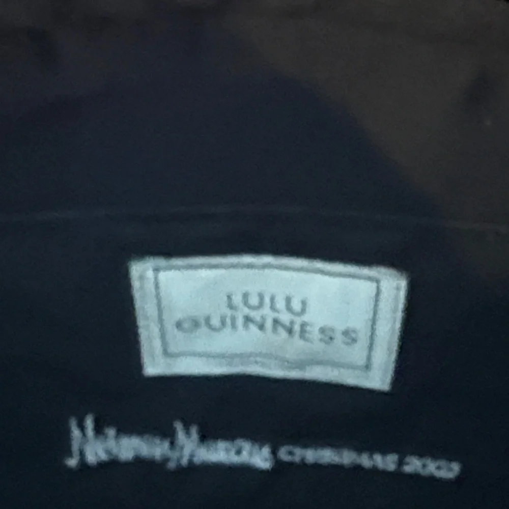 Lulu Guinness Black Tote with Colorful Embroidery - Picture 5 of 7